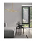 Raccio Integrated LED Pendant Ceiling Light Gold Metal LED 40W 2800Lm 3000K-2