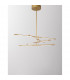 Raccio Integrated LED Pendant Ceiling Light Gold Metal LED 40W 2800Lm 3000K-3