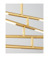 Raccio Integrated LED Pendant Ceiling Light Gold Metal LED 40W 2800Lm 3000K-5