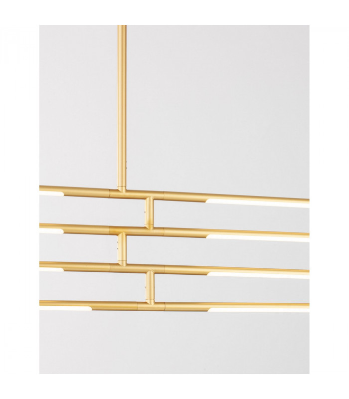Raccio Integrated LED Pendant Ceiling Light Gold Metal LED 40W 2800Lm 3000K-6