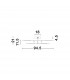 Raccio Integrated LED Semi Flush Light Gold Metal LED 48W 3360Lm 3000K-6