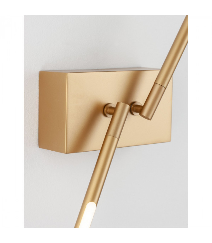 Raccio Integrated LED Wall Lamp Gold Metal LED 9.2W 560Lm 3000K-3