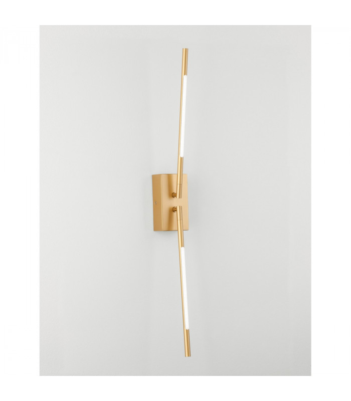 Raccio Integrated LED Wall Lamp Gold Metal LED 9.2W 560Lm 3000K-4