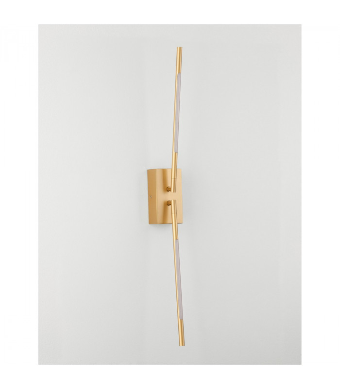 Raccio Integrated LED Wall Lamp Gold Metal LED 9.2W 560Lm 3000K-5