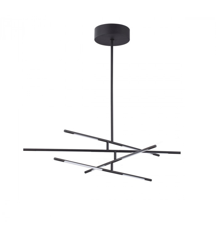 Raccio Integrated LED Pendant Ceiling Light Black Metal LED 40W 2800Lm 3000K-1