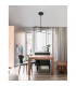 Raccio Integrated LED Pendant Ceiling Light Black Metal LED 40W 2800Lm 3000K-2