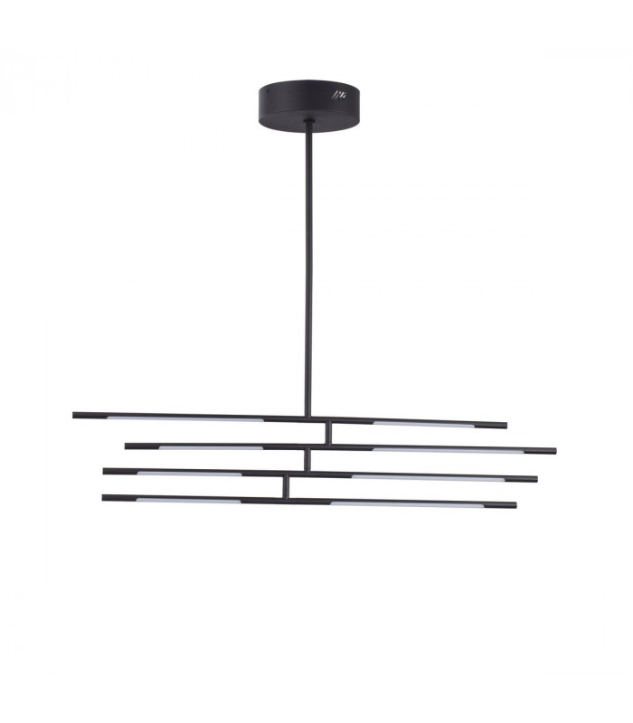 Raccio Integrated LED Pendant Ceiling Light Black Metal LED 40W 2800Lm 3000K-3