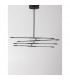 Raccio Integrated LED Pendant Ceiling Light Black Metal LED 40W 2800Lm 3000K-4