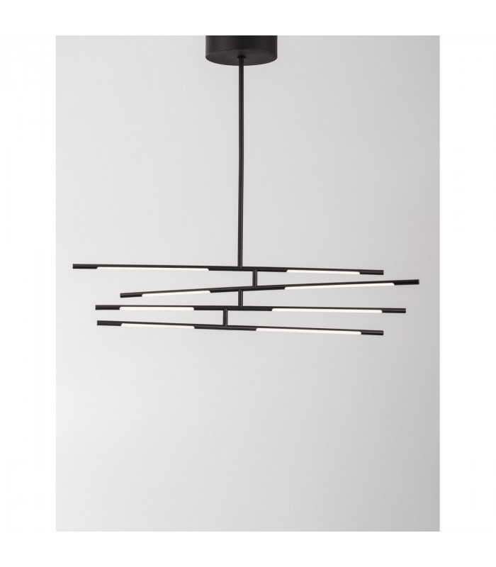 Raccio Integrated LED Pendant Ceiling Light Black Metal LED 40W 2800Lm 3000K-5