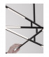 Raccio Integrated LED Pendant Ceiling Light Black Metal LED 40W 2800Lm 3000K-7