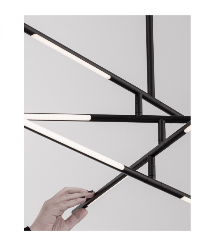Raccio Integrated LED Pendant Ceiling Light Black Metal LED 40W 2800Lm 3000K-7