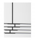 Raccio Integrated LED Pendant Ceiling Light Black Metal LED 40W 2800Lm 3000K-8