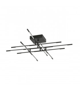 Raccio Integrated LED Semi Flush Light Black Metal LED 48W 3360Lm 3000K-1