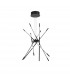 Raccio Integrated LED Pendant Ceiling Light Black Metal LED 56W 4200Lm 3000K-1