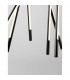 Raccio Integrated LED Pendant Ceiling Light Black Metal LED 56W 4200Lm 3000K-5