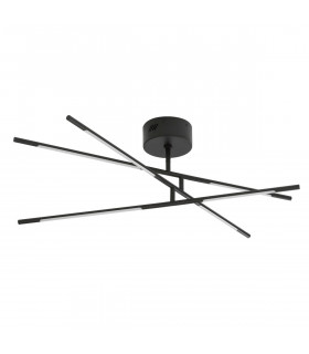 Raccio Integrated LED Semi Flush Light Black Metal LED 30W 2100Lm 3000K-1