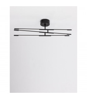 Raccio Integrated LED Semi Flush Light Black Metal LED 30W 2100Lm 3000K-2