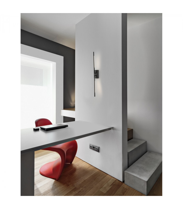 Raccio Integrated LED Wall Lamp Black Metal LED 9.2W 560Lm 3000K-2
