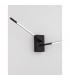 Raccio Integrated LED Wall Lamp Black Metal LED 9.2W 560Lm 3000K-5