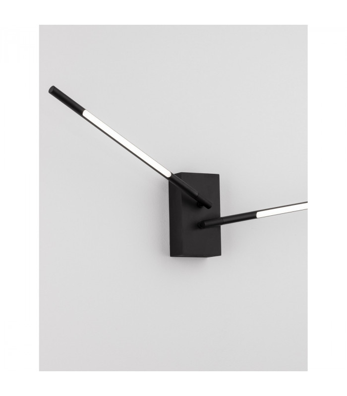 Raccio Integrated LED Wall Lamp Black Metal LED 9.2W 560Lm 3000K-5