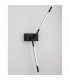 Raccio Integrated LED Wall Lamp Black Metal LED 9.2W 560Lm 3000K-6