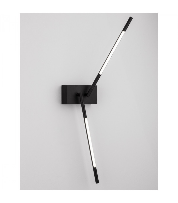 Raccio Integrated LED Wall Lamp Black Metal LED 9.2W 560Lm 3000K-6
