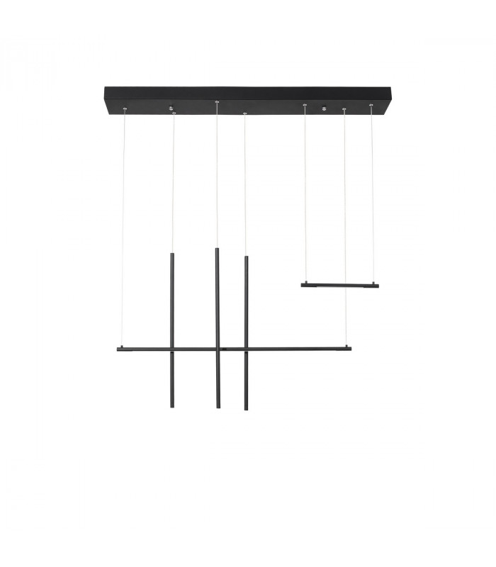 Elettra Bar Pendant Ceiling Light Sandy Black Aluminium LED 35W 2450Lm 3000K-1