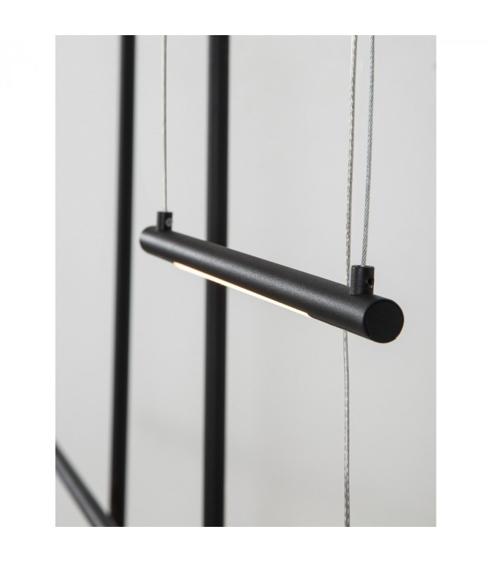 Elettra Bar Pendant Ceiling Light Sandy Black Aluminium LED 35W 2450Lm 3000K-5