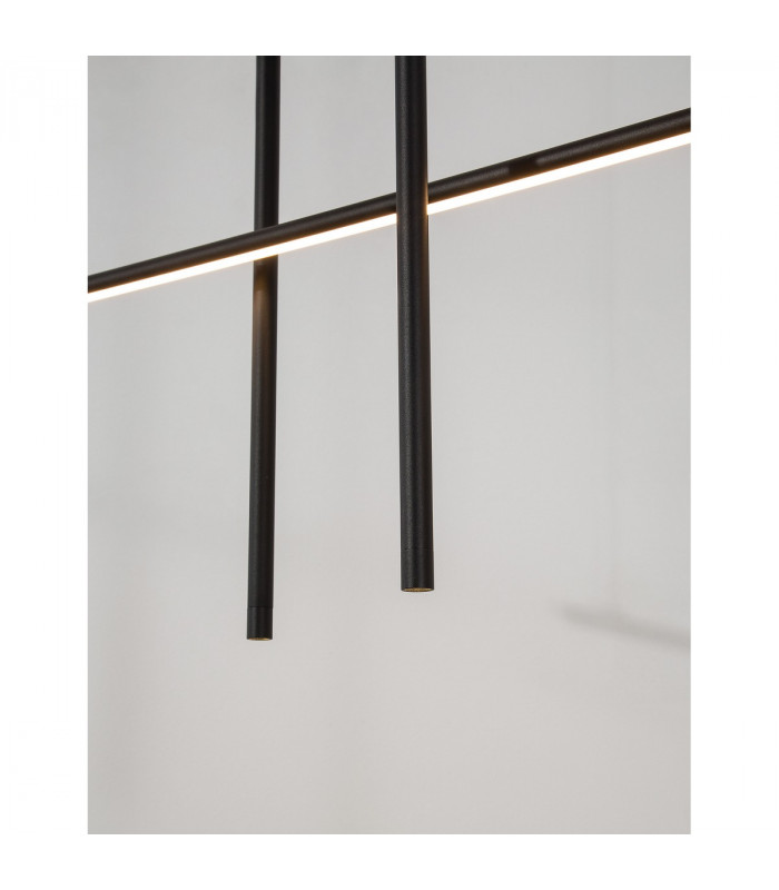 Elettra Bar Pendant Ceiling Light Sandy Black Aluminium LED 35W 2450Lm 3000K-7