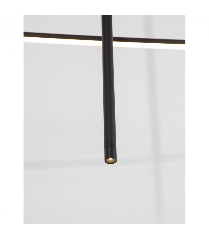 Elettra Bar Pendant Ceiling Light Sandy Black Aluminium LED 35W 2450Lm 3000K-8