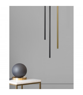 Elettra Slim Pendant Ceiling Light Sandy Black Aluminium LED 5W 350Lm 3000K-2