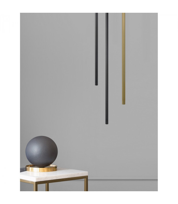 Elettra Slim Pendant Ceiling Light Sandy Black Aluminium LED 5W 350Lm 3000K-2