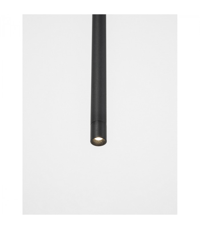 Elettra Slim Pendant Ceiling Light Sandy Black Aluminium LED 5W 350Lm 3000K-4