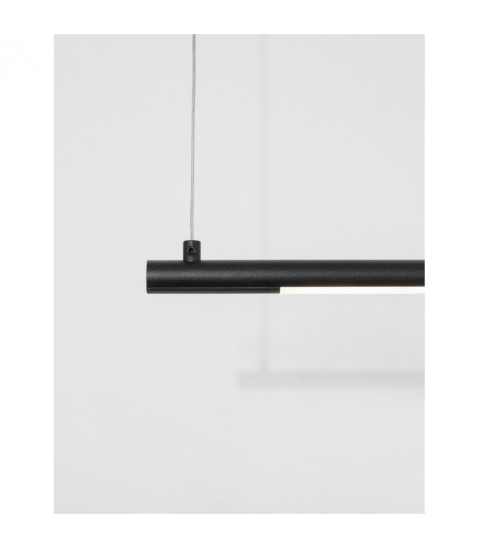 Elettra Bar Pendant Ceiling Light Sandy Black Aluminium LED 20W 1400Lm 3000K-5