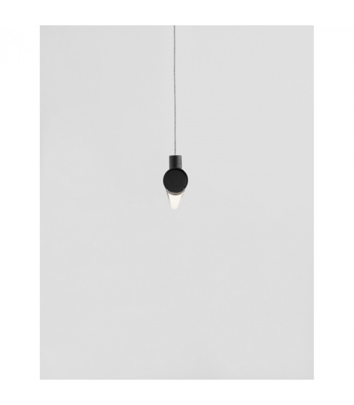Elettra Bar Pendant Ceiling Light Sandy Black Aluminium LED 20W 1400Lm 3000K-7