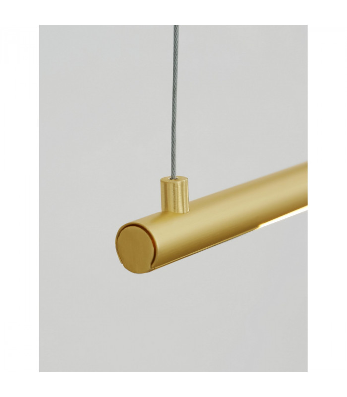 Elettra Bar Pendant Ceiling Light Brass Gold Aluminium LED 20W 1400Lm 3000K-4