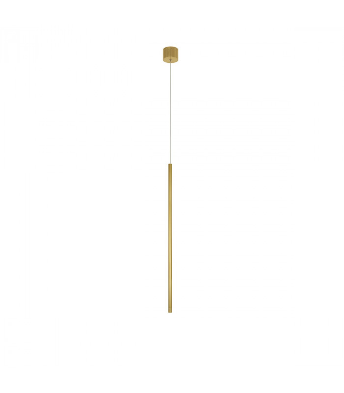 Elettra Slim Pendant Ceiling Light Brass Gold Aluminium LED 5W 350Lm 3000K-1