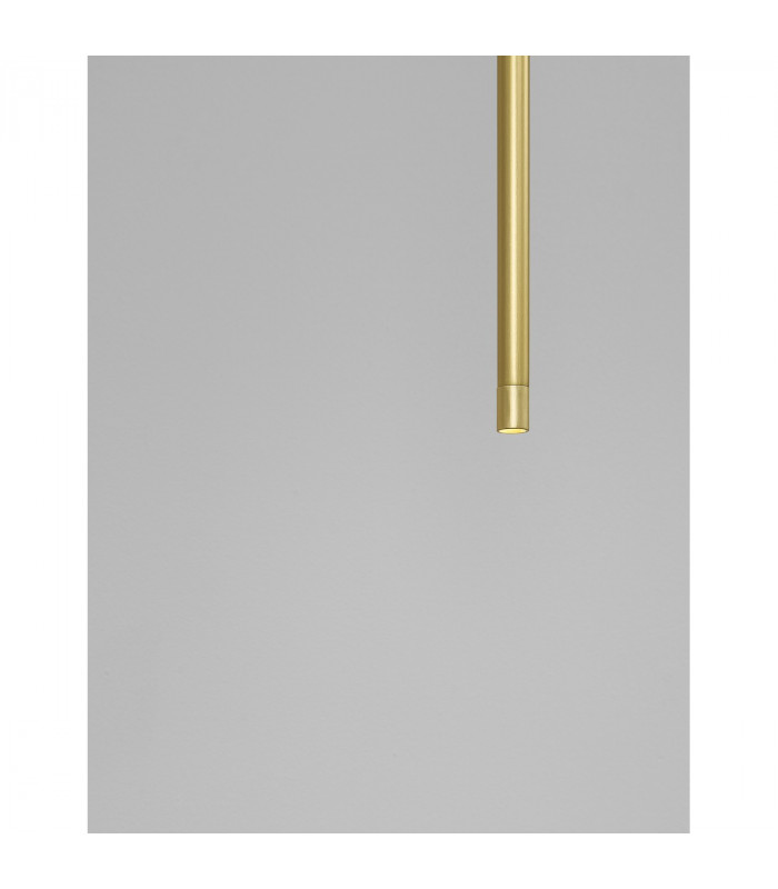 Elettra Slim Pendant Ceiling Light Brass Gold Aluminium LED 5W 350Lm 3000K-4