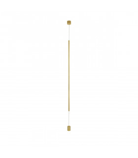 Elettra Slim Pendant Ceiling Light Brass Gold Aluminium LED 20W 1400Lm 3000K-1