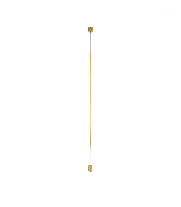 Elettra Slim Pendant Ceiling Light Brass Gold Aluminium LED 20W 1400Lm 3000K-1