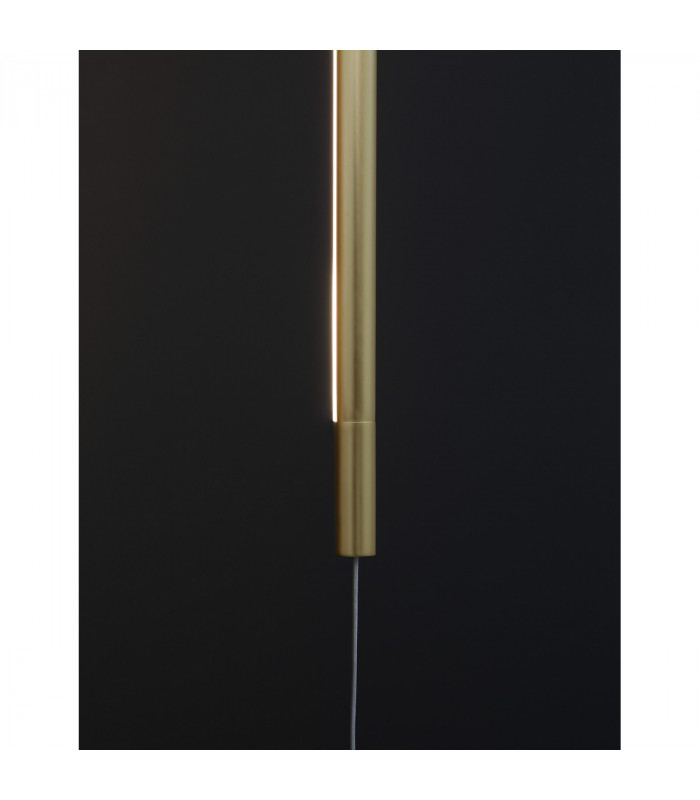 Elettra Slim Pendant Ceiling Light Brass Gold Aluminium LED 20W 1400Lm 3000K-6