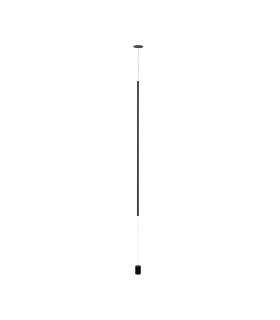 Elettra Slim Pendant Ceiling Light Sandy Black Aluminium Recessed LED 20W 1400Lm 3000K-1