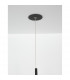 Elettra Slim Pendant Ceiling Light Sandy Black Aluminium Recessed LED 20W 1400Lm 3000K-6