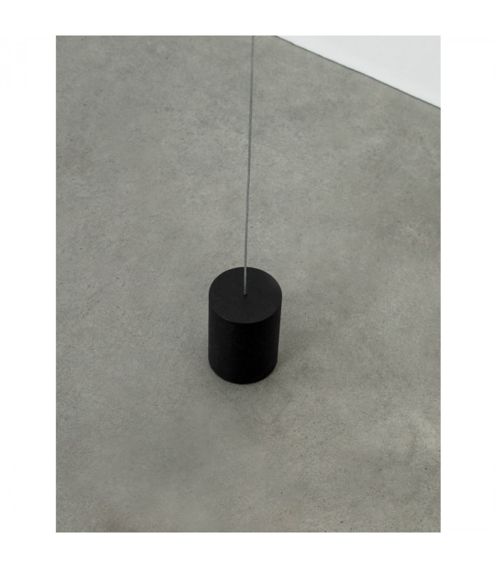 Elettra Slim Pendant Ceiling Light Sandy Black Aluminium Recessed LED 20W 1400Lm 3000K-7