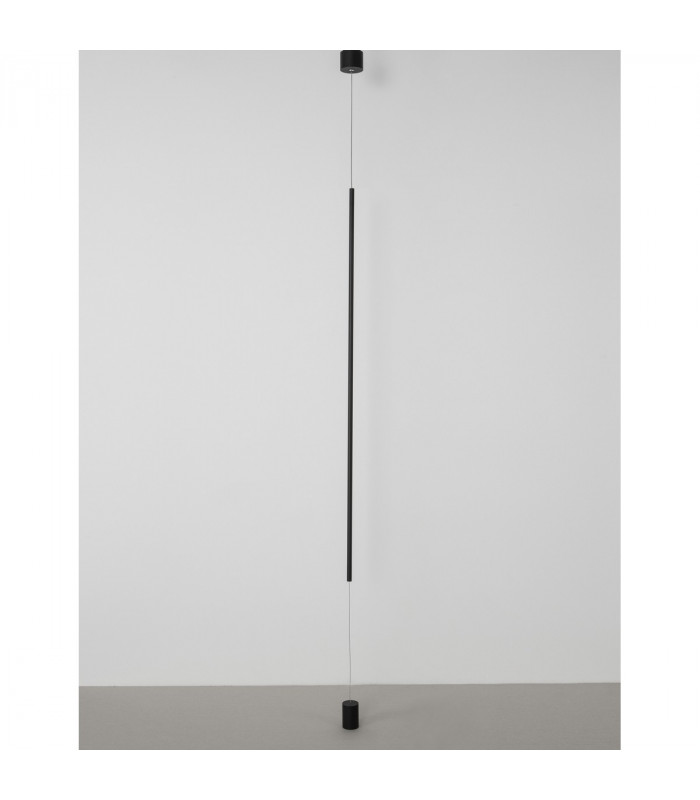 Elettra Slim Pendant Ceiling Light Sandy Black Aluminium LED 20W 1400Lm 3000K-4