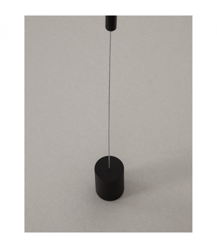 Elettra Slim Pendant Ceiling Light Sandy Black Aluminium LED 20W 1400Lm 3000K-7