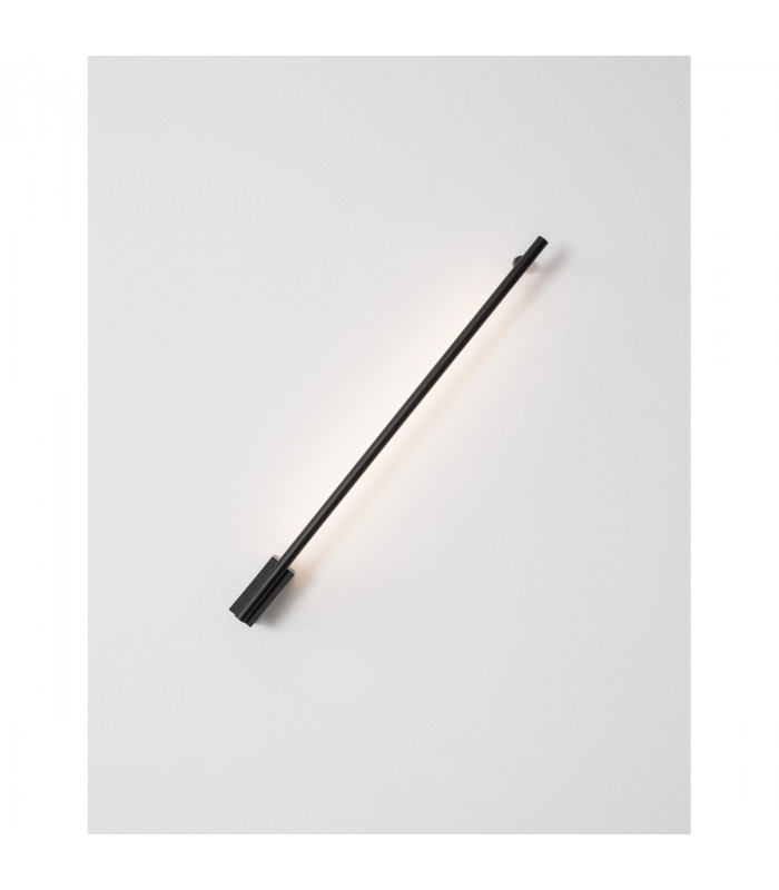 Gropius 60cm Slim Integrated LED Wall Lamp Sandy Black Aluminium LED 10W 366Lm 3000K-4