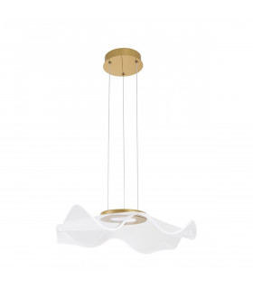Siderno Integrated LED Pendant Ceiling Light Gold Aluminium LED 30W 2046Lm 3000K-1