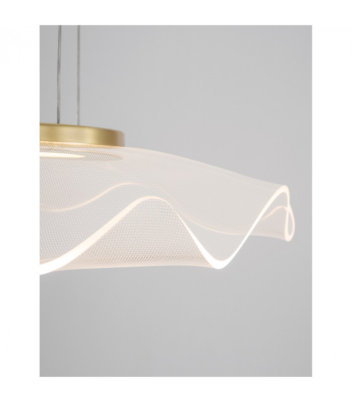 Siderno Integrated LED Pendant Ceiling Light Gold Aluminium LED 30W 2046Lm 3000K-4