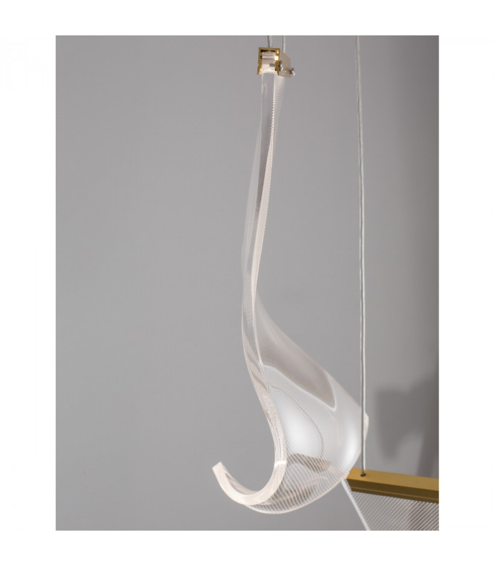Siderno Cluster Pendant Ceiling Light Gold Aluminium LED 16W 1190Lm 3000K-4